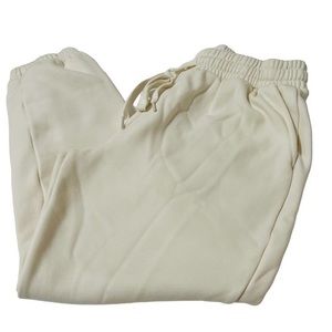 Fabletics Cream Colored Sweatpants Size L